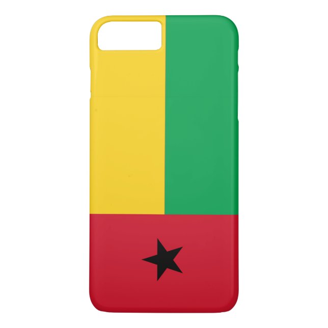 Funda De Case-Mate Para iPhone Bandera de Guinea Bissau (Reverso)