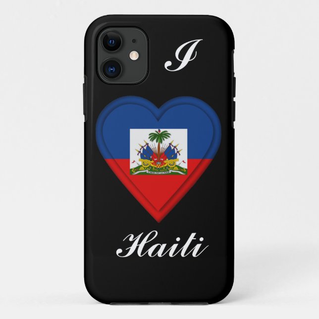 Funda De Case-Mate Para iPhone Bandera de Haití (Reverso)