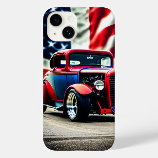 Funda Para iPhone 14 De Case-Mate Bandera de Hot Rod y American