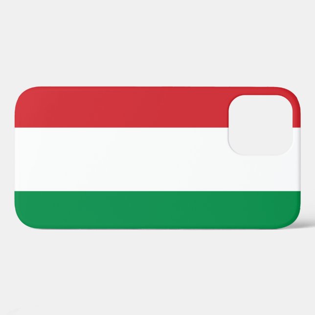 Funda De Case-Mate Para iPhone Bandera de Hungría (Reverso (Horizontal))