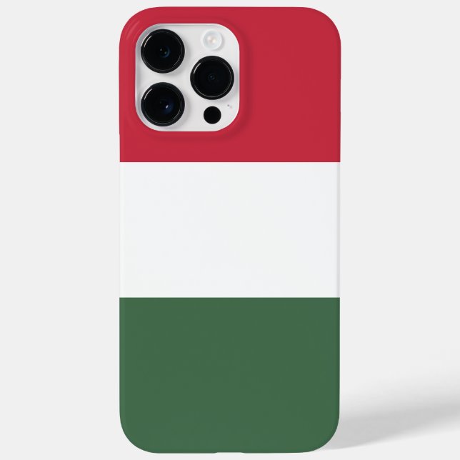 Funda De Case-Mate Para iPhone Bandera de Hungría (Reverso)