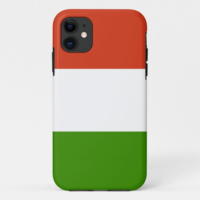 Funda De Case-Mate Para iPhone Bandera de Hungría (Reverso)