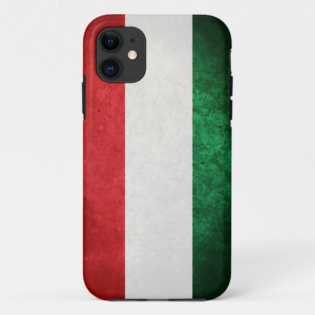 Funda De Case-Mate Para iPhone Bandera de Hungría (Reverso)
