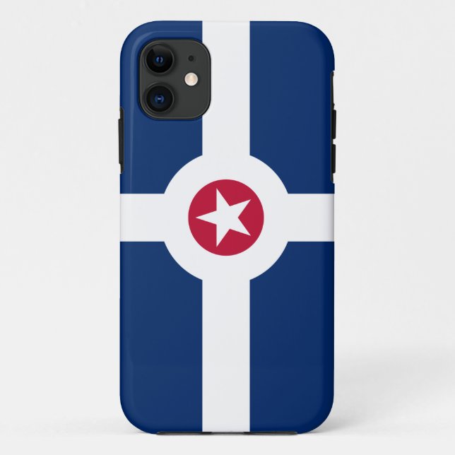 Funda De Case-Mate Para iPhone Bandera de Indianápolis (Reverso)