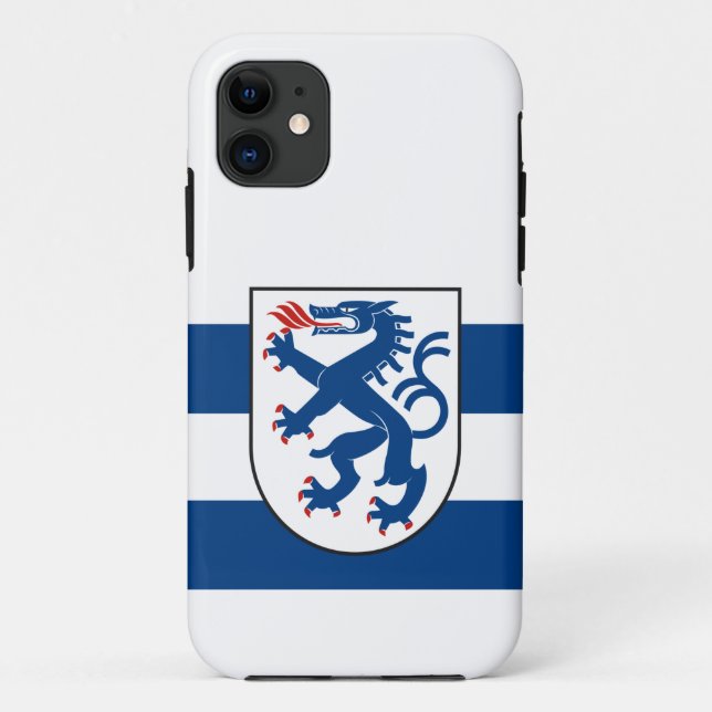 Funda De Case-Mate Para iPhone Bandera de Ingolstadt, Baviera - ALEMANIA (Reverso)