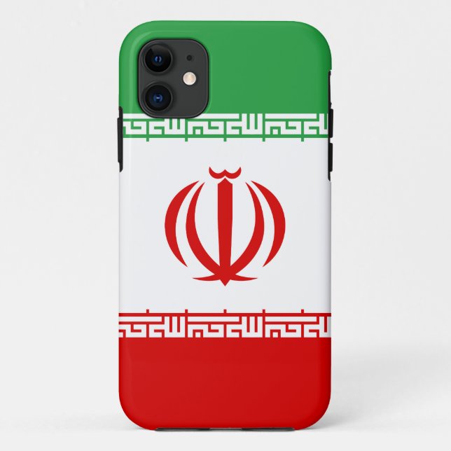 Funda De Case-Mate Para iPhone Bandera de Irán (Reverso)
