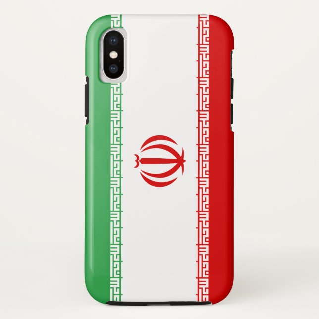 Funda De Case-Mate Para iPhone Bandera de Irán (Reverso)