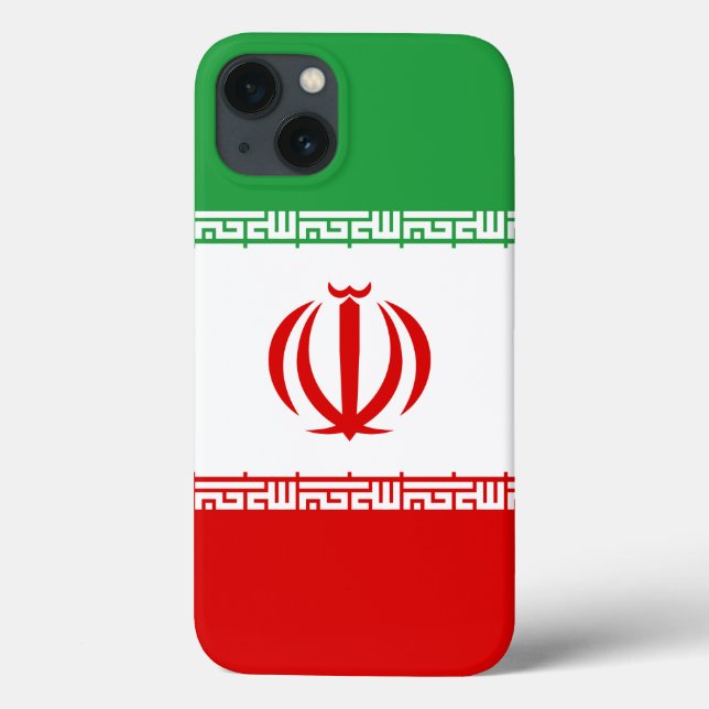 Funda De Case-Mate Para iPhone Bandera de Irán (Reverso)