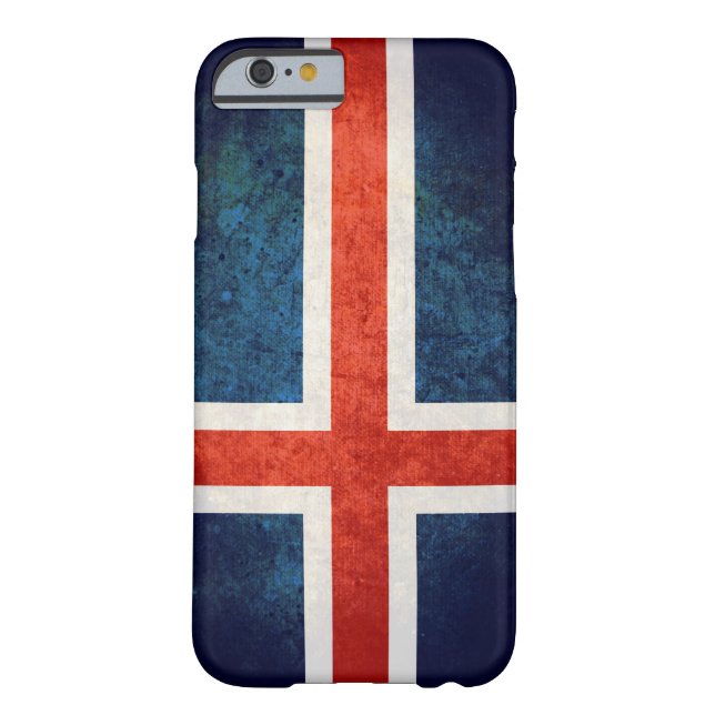 Funda De Case-Mate Para iPhone Bandera de Islandia (Reverso)