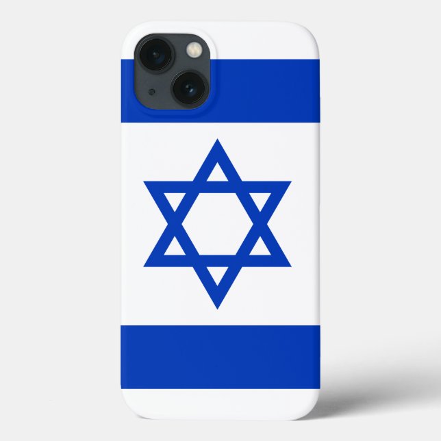 Funda De Case-Mate Para iPhone Bandera de Israel (Reverso)