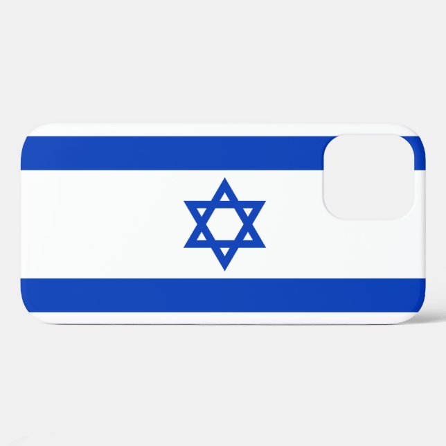 Funda De Case-Mate Para iPhone Bandera de Israel (Reverso (Horizontal))
