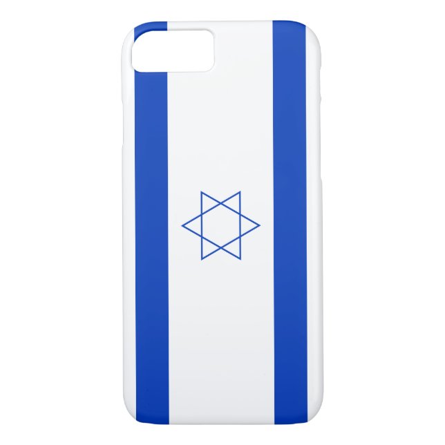 Funda De Case-Mate Para iPhone Bandera de Israel (Reverso)