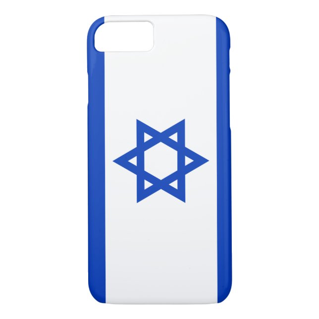 Funda De Case-Mate Para iPhone Bandera de Israel (Reverso)