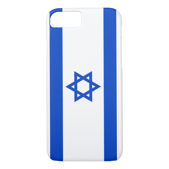 Funda De Case-Mate Para iPhone Bandera de Israel (Reverso)
