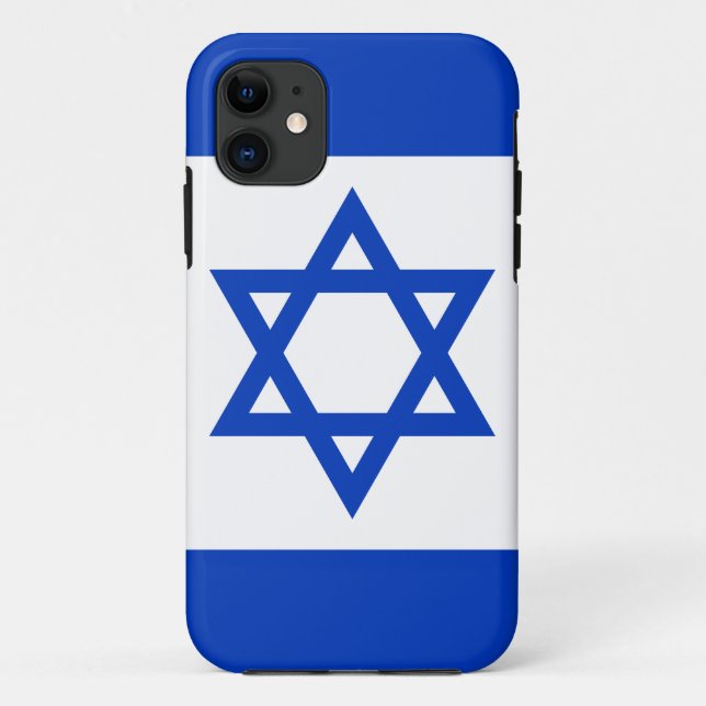 Funda De Case-Mate Para iPhone Bandera de Israel (Reverso)