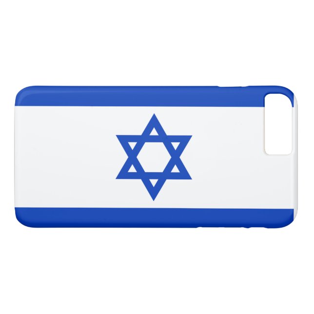 Funda De Case-Mate Para iPhone Bandera de Israel (Reverso (horizontal))