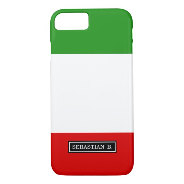 Funda De Case-Mate Para iPhone Bandera de Italia (Reverso)