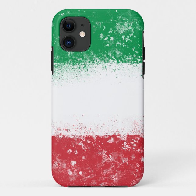 Funda De Case-Mate Para iPhone Bandera de Italia (Reverso)
