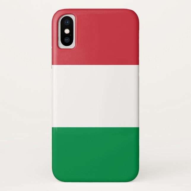 Funda De Case-Mate Para iPhone Bandera de Italia (Reverso)