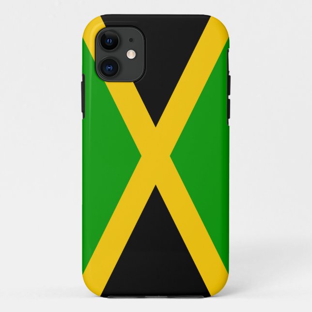 Funda De Case-Mate Para iPhone Bandera de Jamaica (Reverso)