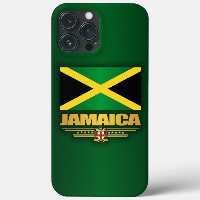 Funda De Case-Mate Para iPhone Bandera de Jamaica (Reverso )