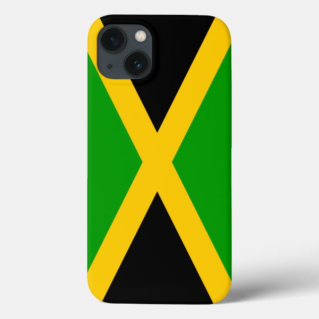 Funda De Case-Mate Para iPhone Bandera de Jamaica (Reverso)
