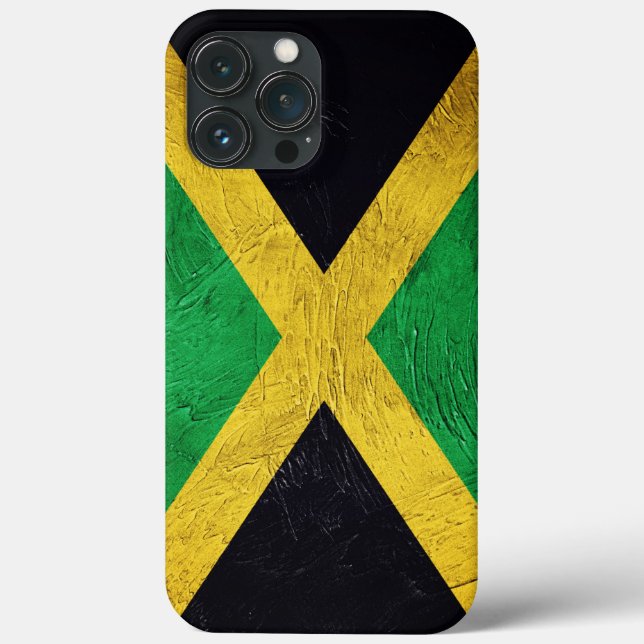 Funda De Case-Mate Para iPhone Bandera de Jamaica (Reverso )