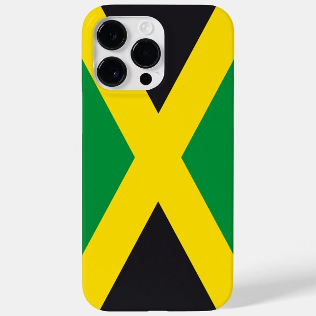 Funda De Case-Mate Para iPhone Bandera de Jamaica (Reverso)