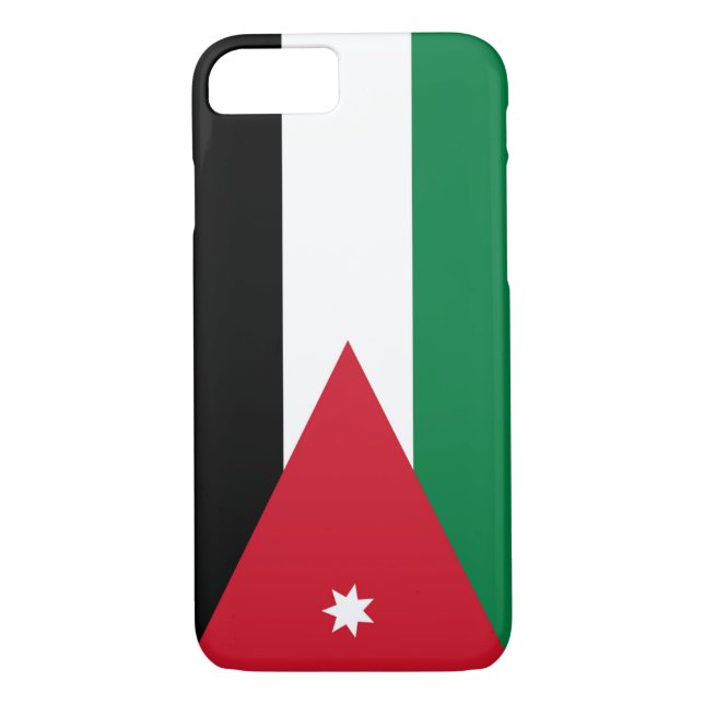 Funda De Case-Mate Para iPhone Bandera de Jordania (Reverso)