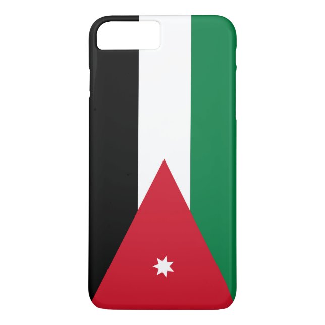 Funda De Case-Mate Para iPhone Bandera de Jordania (Reverso)