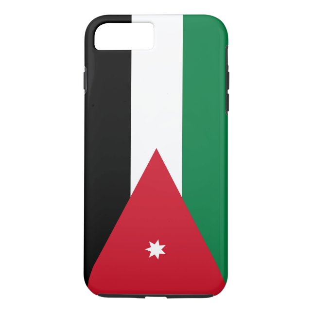Funda De Case-Mate Para iPhone Bandera de Jordania (Reverso)