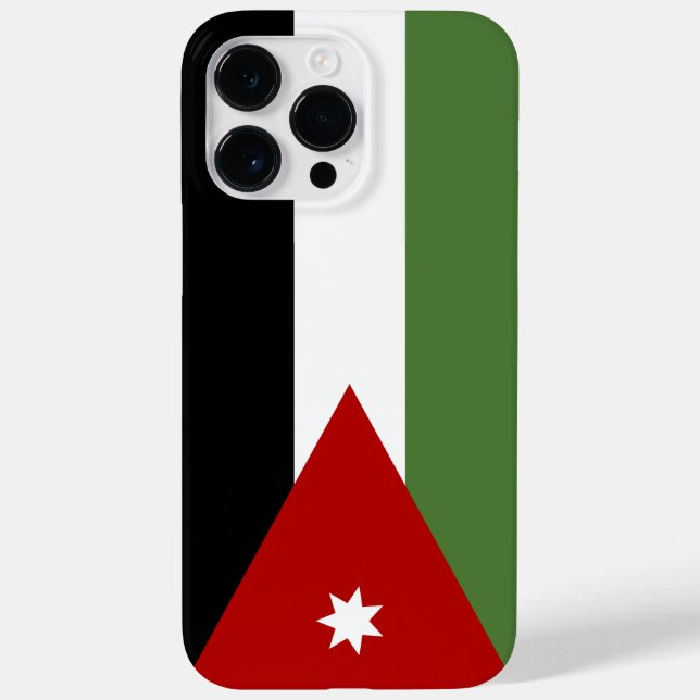 Funda De Case-Mate Para iPhone Bandera de Jordania (Reverso)