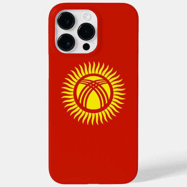 Funda De Case-Mate Para iPhone Bandera de Kirguistán (Reverso)