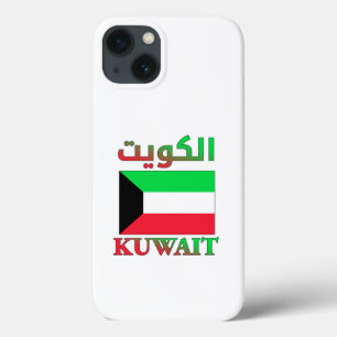Funda Para iPhone 13 Bandera de Kuwait・Word・Art árabe e inglés
