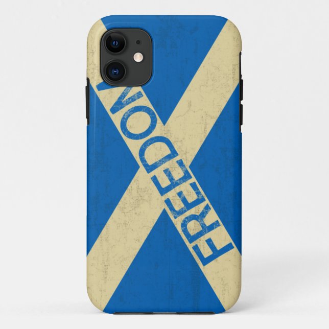 Funda De Case-Mate Para iPhone Bandera de la libertad de Escocia (Reverso)