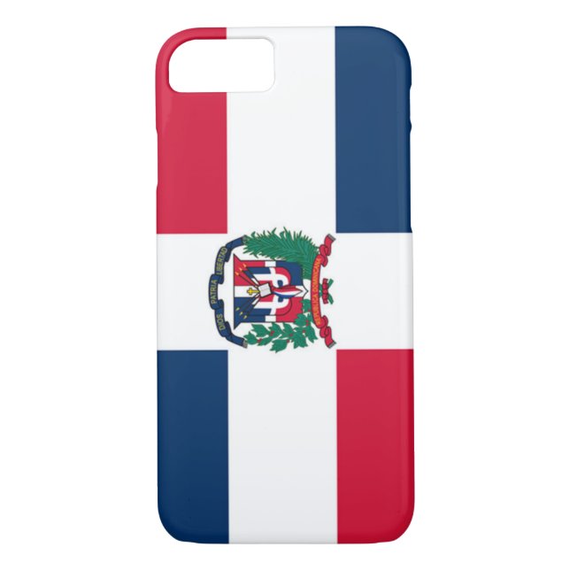 Funda De Case-Mate Para iPhone Bandera de la República Dominicana (Reverso)