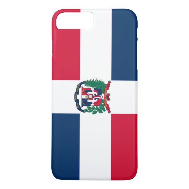 Funda De Case-Mate Para iPhone Bandera de la República Dominicana (Reverso)
