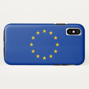 Funda Para iPhone X Bandera de la Unión Europea (UE) (Europa)