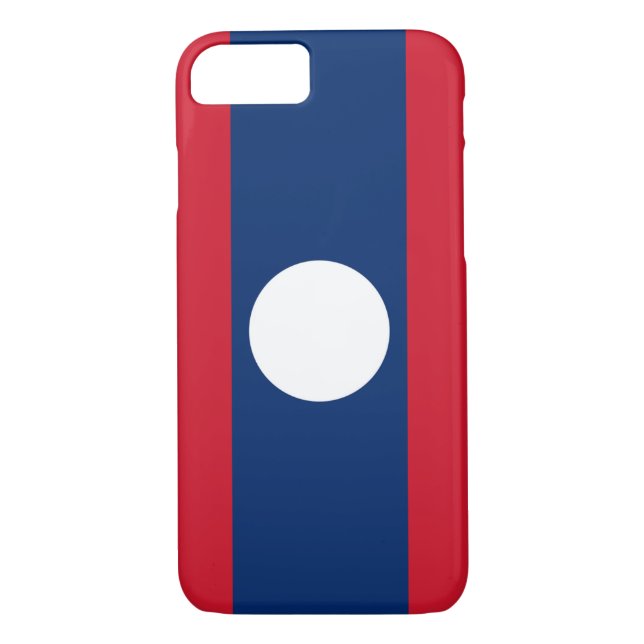 Funda De Case-Mate Para iPhone Bandera de Laos (Reverso)