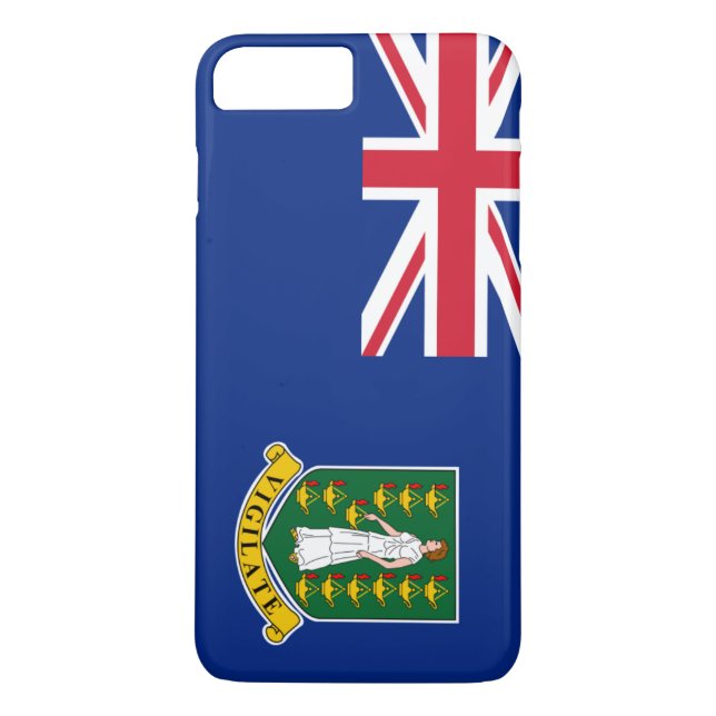 Funda De Case-Mate Para iPhone Bandera de las Islas Vírgenes Británicas (Reverso)