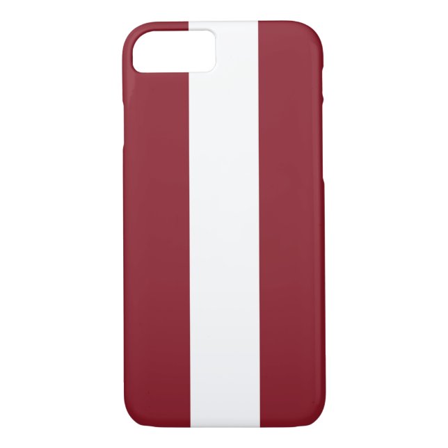 Funda De Case-Mate Para iPhone Bandera de Letonia (Reverso)