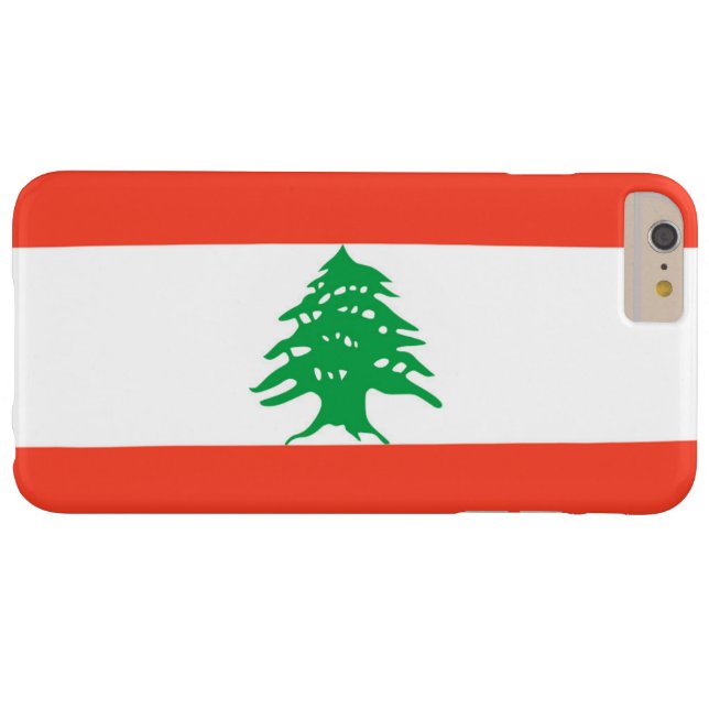 Funda De Case-Mate Para iPhone Bandera de Líbano (Reverso Horizontal)