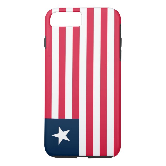 Funda De Case-Mate Para iPhone Bandera de Liberia (Reverso)