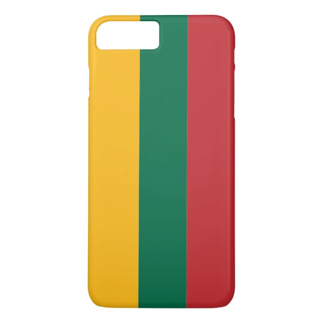 Funda De Case-Mate Para iPhone Bandera de Lituania (Reverso)