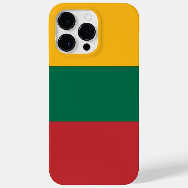 Funda De Case-Mate Para iPhone Bandera de Lituania (Reverso)