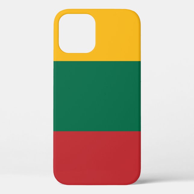 Funda De Case-Mate Para iPhone Bandera de Lituania (Reverso )
