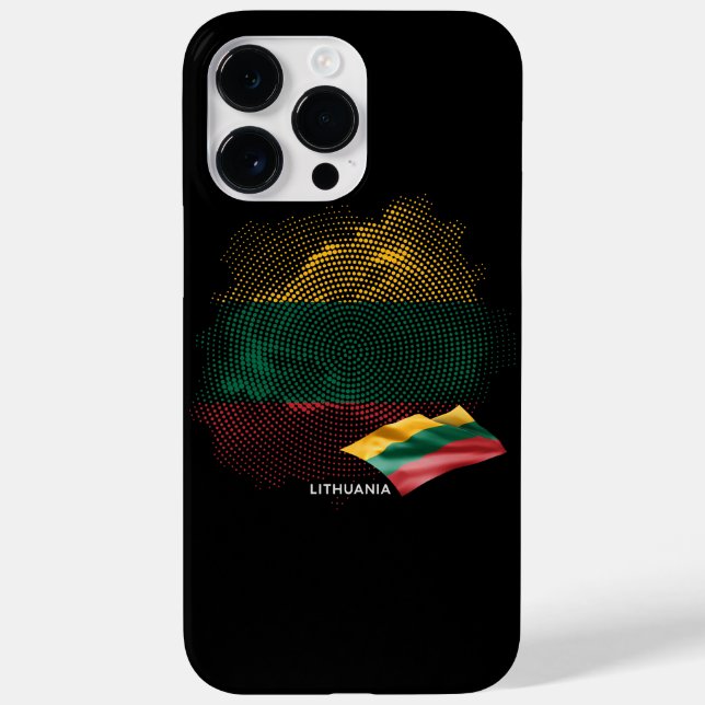 Funda De Case-Mate Para iPhone bandera de Lituania (Reverso)