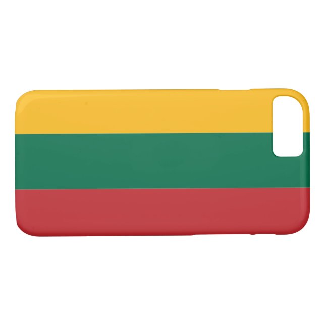 Funda De Case-Mate Para iPhone Bandera de Lituania (Reverso (horizontal))