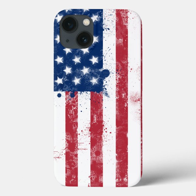 Funda De Case-Mate Para iPhone Bandera de los Estados Unidos (Reverso)
