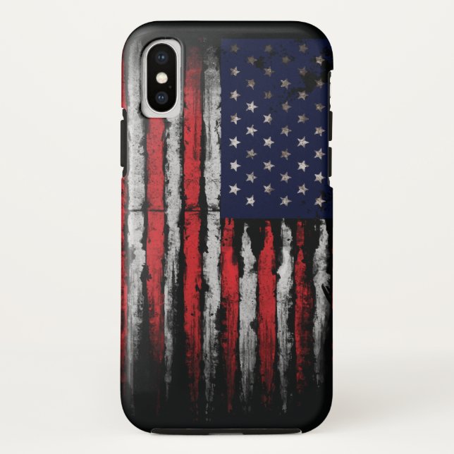 Funda De Case-Mate Para iPhone Bandera de los Estados Unidos (Reverso)